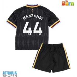 Billiga Aston Villa Johan Manzambi #44 Bortatröja Barn 2026-27 Kortärmad (+ Korta byxor)